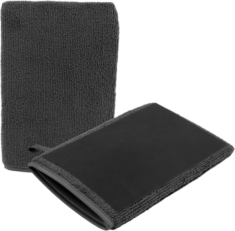Figpade 2PCS Car Clay Mitt Auto Detailing,Soft Clay Bar Mitt for Cleaning Car Surfaces,Anti-Scratch Clays Mitts for Cars Detailings to Replace Traditional Clays Bar Cars Accessories (Gray/2PCS) - Image 1